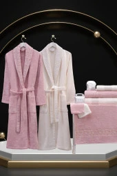 Nurpak Yıldız Bambu 10 Parça Aile Bornoz Seti Kutulu - 10