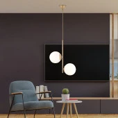 Apliqa Malibu 2 Li Eskitme Modern Genç Odası Mutfak Salon Avize thumbnail 1