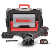 Kress KUH10.2 20Volt 4.0Ah. Li-ion Çift Akülü 125mm Kömürsüz Profesyonel Şarjlı Devir Ayarlı Avuç Taşlama thumbnail 1