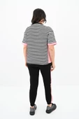 Kadın Büyük Beden Çizgili Eşofman Takımı 8106-24 - 4