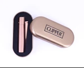 Clipper Özel Kutusunda Metal Çakmak - Mat Rose Gold (Brushed Rose Gold) thumbnail 4