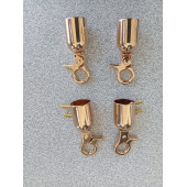 4 Adet Gold Metal Çanta Kovanı - 1