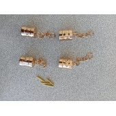 4 Adet  Ak Model GOLD Metal  Çanta Kovanı - 1