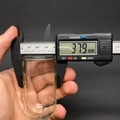 50Ml Şeffaf Cam Damlalıklı Şişe , Gold Metalik Kapak  ,  50 Cc Saydam Cam Damlalıklı Şişe x 6 Adet thumbnail 4