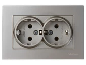 MUTLUSAN RİTA TİTANYUM İKİLİ TOPRAKLI PRİZ - 1