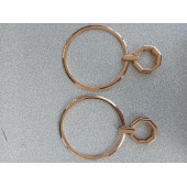 Gold Metal İki Bölümlü Katlanır Çanta Sapı - 2