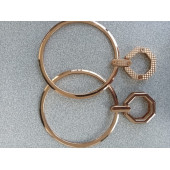 Gold Metal İki Bölümlü Katlanır Çanta Sapı - 4