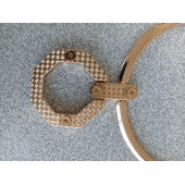 Gold Metal İki Bölümlü Katlanır Çanta Sapı - 5