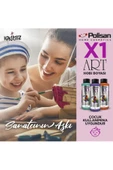 Polisan X1 Art Multisurface Akrilik Hobi Boyası 120ml-Antrasit Gri 0094 - 4
