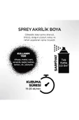 POLİSAN AKRİLİK SPREY PARLAK SİYAH-RAL 400 ML 97703260410 - 3