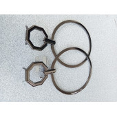 SİYAH Metal İki Bölümlü Katlanır Çanta Sapı - 4