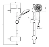 AR LİONA HAREKETLİ SÜRGÜLÜ DUŞ SETİ BEŞ FONKSİYONLU 102146046 - 2