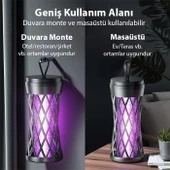 Coofbe 200M2 Etkili UV Mor Işıklı Sivrisinek Öldürücü Sinek Kapanı Ev Yazlık Kamp Sivrisinek Kovucu - 4