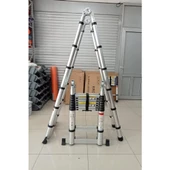 EBAX (2.2+2.2) 4.4 METRE 7+7 BASAMAK 14 BASAMAK ÇİFT YÖNLÜ ALÜMİNYUM TELESKOPİK MERDİVEN - 3