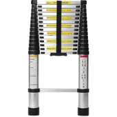 EBAX 3,8 MT 13 BASAMAKLI UZAYAN ALÜMİNYUM TELESKOPİK MERDİVEN thumbnail 1