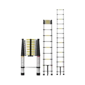 EBAX 2,9 MT 10 BASAMAKLI UZAYAN ALÜMİNYUM TELESKOPİK MERDİVEN thumbnail 3