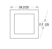 CATA 30W SIVA ÜSTÜ LED PANEL KARE GÜNIŞIĞI (CT-5274) - 4