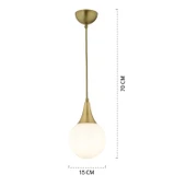 Apliqa Damla Tekli Eskitme Modern Sarkıt Mutfak Salon Sarkıt Avize thumbnail 4