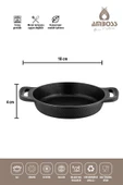 ASTEN - 7 Parça Orion (Siyah) + 26 cm Krep Tava + 18 cm Kuvars Sahan thumbnail 3