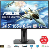 Asus VG258QR 24.5" 165Hz 0.5ms (HDMI + Display + DVI-D) FreeSync/GSync Full HD TN Oyuncu Monitör - 1