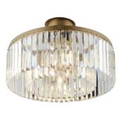 Apliqa Kanvas 45'Lik Eskitme Kristalli Taşlı Modern Tasarım Kristal Salon Avize thumbnail 4