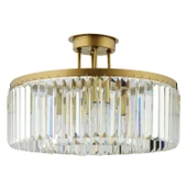 Apliqa Kanvas 45'Lik Eskitme Kristalli Taşlı Modern Tasarım Kristal Salon Avize thumbnail 8