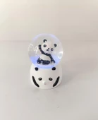 Kar Küresi Sevimli Ayıcık Işıklı Kar Küresi Ev Ofis Dekor Biblo Obje - 3