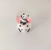 Kar Küresi Sevimli Ayıcık Işıklı Kar Küresi Ev Ofis Dekor Biblo Obje - 1