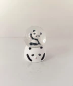 Kar Küresi Sevimli Ayıcık Işıklı Kar Küresi Ev Ofis Dekor Biblo Obje - 7