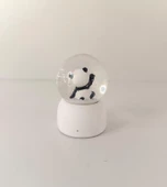 Kar Küresi Sevimli Ayıcık Işıklı Kar Küresi Ev Ofis Dekor Biblo Obje - 5