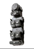 CİTROEN C5 SOL DÖRTLÜ CAM DÜĞMESİ ANAHTARİ VE AYNA AYAR 2001-2007 - 1