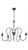 Apliqa Flor 5Li Siyah Modern Yatak Odası Mutfak Salon Avize - 3