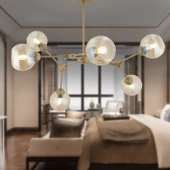 BÜRKE 6LI AVİZE ESKİTME Modern Koridor Yatak Odası Salon Avize thumbnail 1