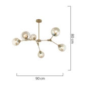 BÜRKE 6LI AVİZE ESKİTME Modern Koridor Yatak Odası Salon Avize thumbnail 5