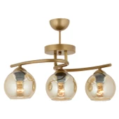 Apliqa Elite 3Lü Eskitme Bal Camlı Modern Mutfak Yatak odası Salon Avize - 6