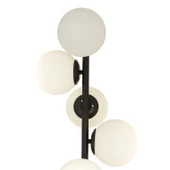 Uzel 5Li Siyah Modern Tasarım Metal Lambader thumbnail 4