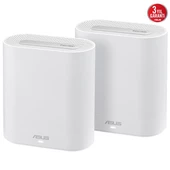 ASUS EXPERT WIFI EBM68-W-2 AX7800 WIFI6E Dual Band Kurumsal Mesh Router 2-li paket thumbnail 1