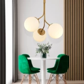 Apliqa Artel 3Lü Eskitme Top Avize Modern Sarkıt, Mutfak Yatak odası Salon Avize thumbnail 1