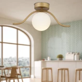 Zeyna Eskitme Tekli Modern Plafonyer Genç Odası Mutfak Yatak Odası Avize thumbnail 1