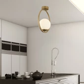 Apliqa Lifos Tekli Eskitme Boyalı Plafonyer Modern Mutfak Salon Avize thumbnail 1