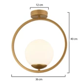 Apliqa Lifos Tekli Eskitme Boyalı Plafonyer Modern Mutfak Salon Avize thumbnail 4