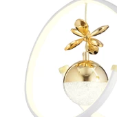 Mengü Tekli Beyaz Gold 3 Renkli 36 Watt Ledli Modern Oturma Odası, Koridor, Salon Led Avize thumbnail 4