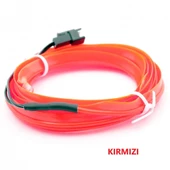 Carub Araç İçi Torpido Şerit Ledi Kırmızı, İp Neon, İp Led 2 MT - 4