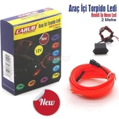 Carub Araç İçi Torpido Şerit Ledi Kırmızı, İp Neon, İp Led 2 MT - 7