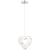 Apliqa Evin Kalp Krom Kaplamalı Kristalli Taşlı Modern Tasarım  Kristal  Salon Avize thumbnail 3