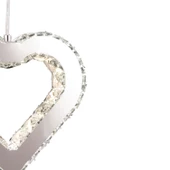 Apliqa Evin Kalp Krom Kaplamalı Kristalli Taşlı Modern Tasarım  Kristal  Salon Avize thumbnail 4