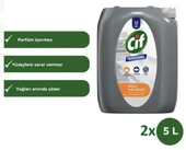 Cif Professional Güçlü Yağ Çözücü 10 L (5lt x 2 Adet) Domestos Professional Çamaşır Suyu 10 L (5lt x 2 Adet) thumbnail 2