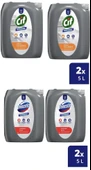 Cif Professional Güçlü Yağ Çözücü 10 L (5lt x 2 Adet) Domestos Professional Çamaşır Suyu 10 L (5lt x 2 Adet) thumbnail 1