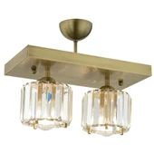 Apliqa Sabrina 2 Li Eskitme Plafonyer Kristalli Taşlı Modern Tasarım Kristal Salon Avize - 6