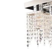 Apliqa Nikola 4Lü Krom Kristalli Taşlı Modern Tasarım Kristal Salon Avize thumbnail 6